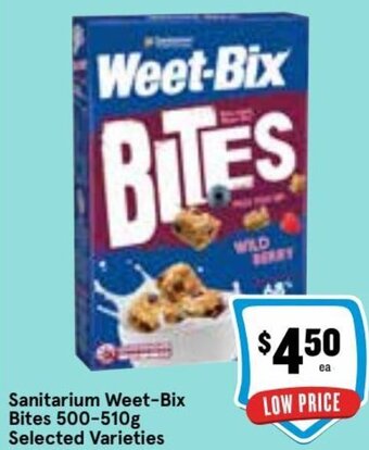 Ritchies Sanitarium Weet-Bix Bites 500-510g offer