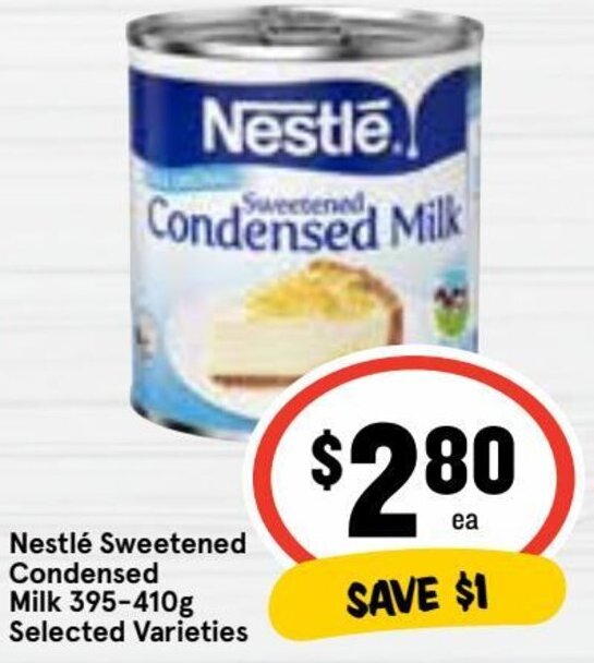 Nestlé Sweetened Condensed Milk 395410g offer at Ritchies