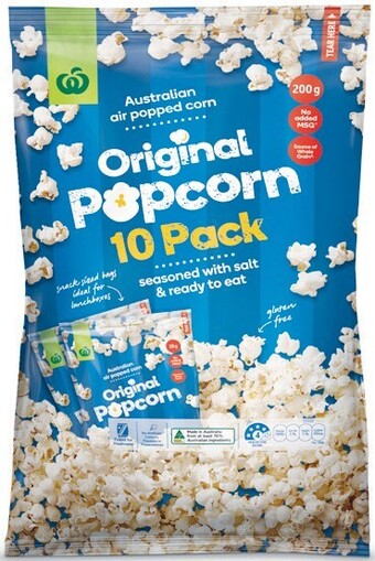Woolworths Woolworths Popcorn 200g Pk 10 offer