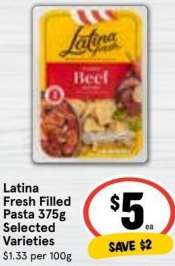Ritchies Latina Fresh Filled pasta 375g offer