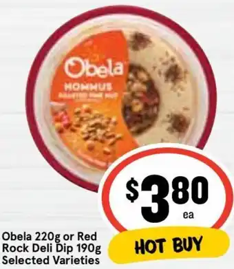 Ritchies Obela 220g or Red Rock Deli Dip 190g offer