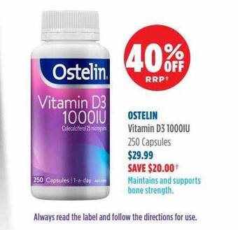 Wizard Pharmacy Ostelin vitamin d3 1000iu offer