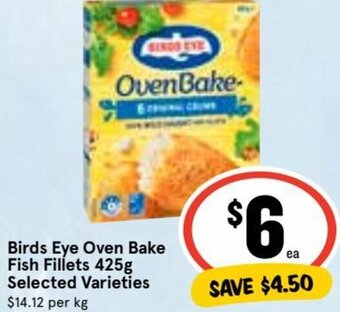 Ritchies Birds Eye Oven Bake Fish Fillets 425g offer