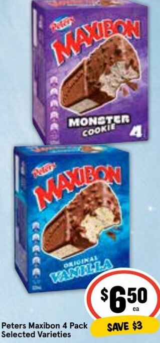 Ritchies Peters Maxibon 4 Pack offer