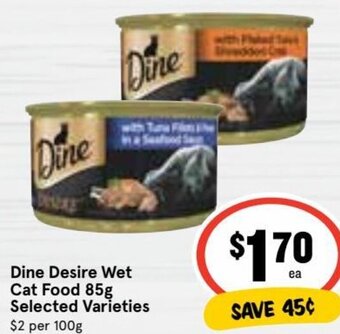 Ritchies Dine Desire Wet Cat Food 85g offer