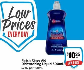 Ritchies Finish Rinse Aid Dishwashing Liquid 500ml offer