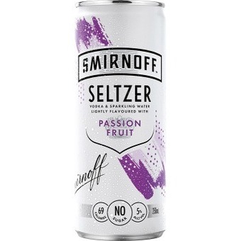 Smirnoff seltzer passionfruit 250ml