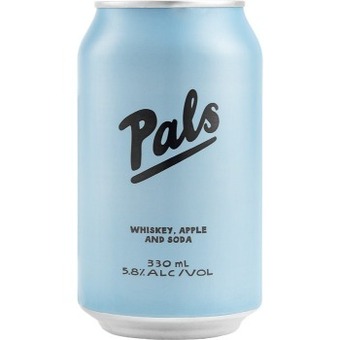 Pals whiskey apple & soda can 330ml