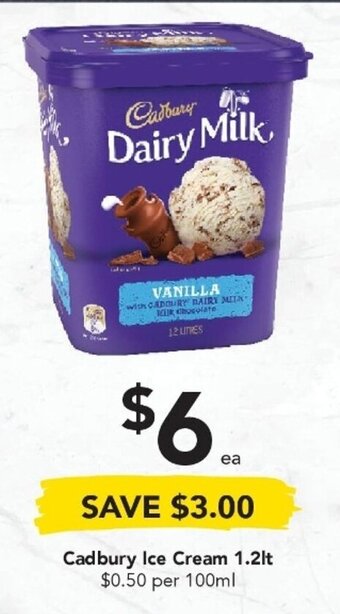 Drakes Cadbury Ice Cream 1.2lt offer