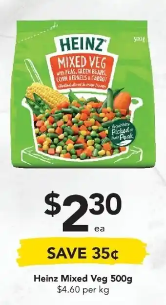 Drakes Heinz Mixed Veg 500g offer