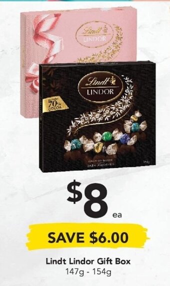 Drakes Lindt Lindor Gift Box 147g-154g offer