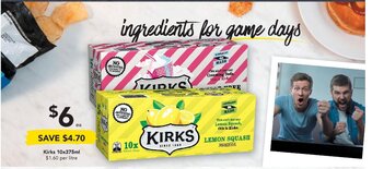 Drakes Kirks 10x375ml offer