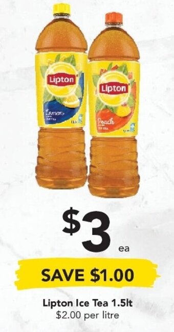Drakes Lipton Ice Tea 1.5lt offer
