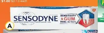 Drakes Sensodyne Sensitivity & Gum Dual Action Toothpaste 100g offer