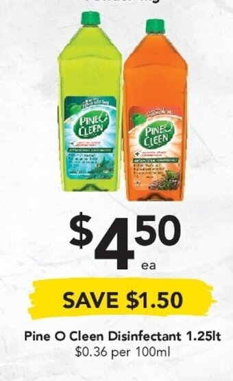 Drakes Pine O Clean Disinfectant 1.25lt offer