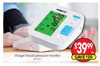 Visage Blood Pressure Monitor - AA15311