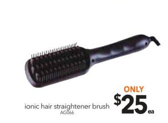 Cheap as Chips Ionic Hair Straightener Brush - AG066 offer