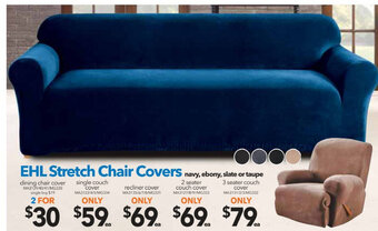 Cheap as Chips EHL Stretch Chair Covers 3 Seater Couch Cover offer