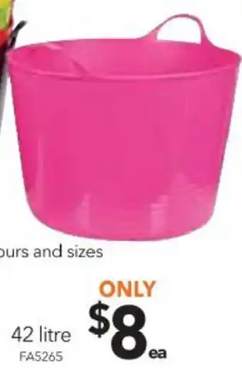 Cheap as Chips Super Handy Flexi Tub 42 Litre - FA5265 offer