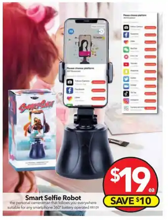 Cheap as Chips Smart Selfie Robot - RR109 offer