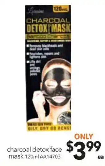 Charcoal Detox Face Mask 120ml - AA14703