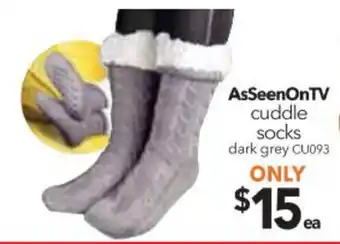 Cuddle Socks Dark Grey - CU093