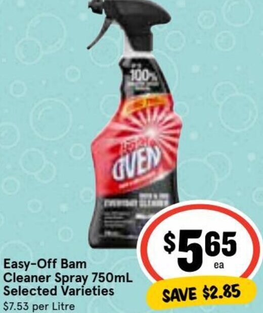EasyOff Bam Cleaner Spray 750ml offer at Ritchies