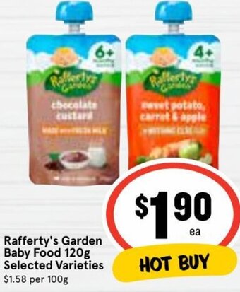 Ritchies Rafferty's Garden Baby Food 120g offer