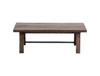 LivingStyles Wendell Mango Wood Coffee Table, 120cm, Dark Brown offer