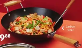 ALDI Carbon Steel Wok 35cm offer