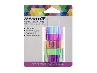 Xpress X-Press It Decorator Tape 12mm x 3m Pearl 5 Pack