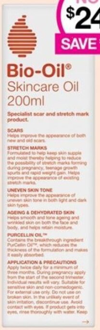 Priceline Bio-Oil Skincare Oil 200ml offer