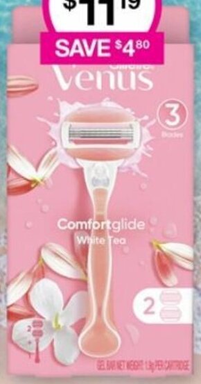 Priceline Gillette Venus Comfortglide White Tea offer