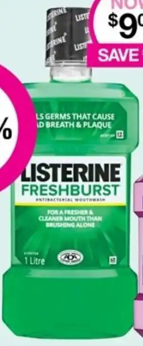 Priceline Listerine Freshburst 1L offer