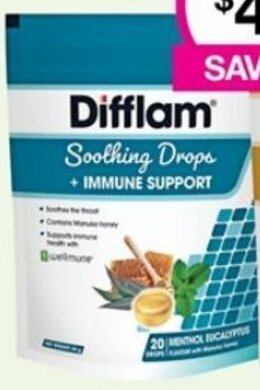Priceline Difflam Soothing Drops + Immune Support 20 Drops Range offer