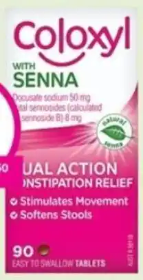 Priceline Coloxyl With Senna 90 Tablets offer