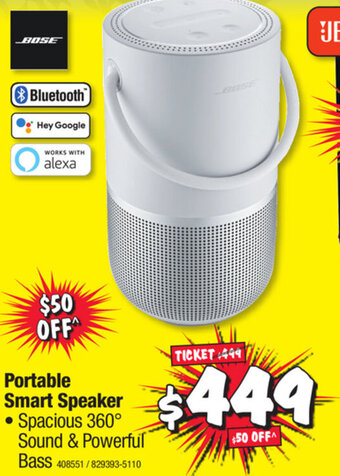 JB Hi-Fi Bose Portable Smart Speaker offer