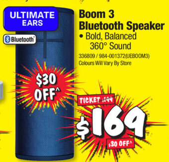 JB Hi-Fi Boom 3 Bluetooth Speaker offer