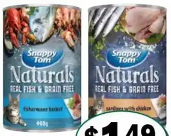 Snappy Tom Cat Food 400g Varieties