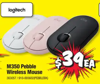 JB Hi-Fi Logitech M350 Pebble Wireless Mouse offer
