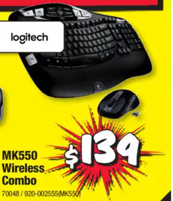 JB Hi-Fi Logitech MK550 Wireless Combo offer