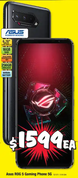 JB Hi-Fi Asus ROG 5 Gaming Phone 5G offer