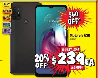 JB Hi-Fi Motorola G30 514845 offer