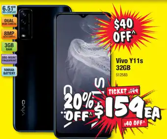 JB Hi-Fi Vivo Y11s 32GB offer
