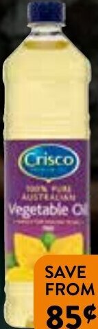 Foodworks Crisco Vegetable or Canola Oil 750ml offer