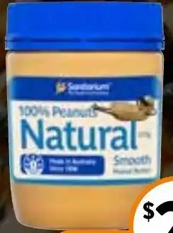 Foodworks Sanitarium Smooth or Crunchy Peanut Butter 375g offer
