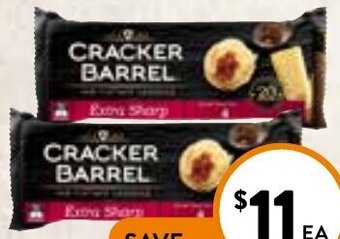 Foodworks Cracker Barrel Extra Sharp Cheese Block 500g offer