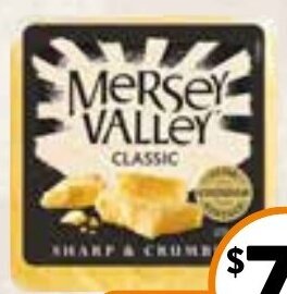 Foodworks Mersey Valley Vintage Cheese 235g offer