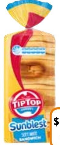 Foodworks Tip Top Sunblest Bread 650g offer