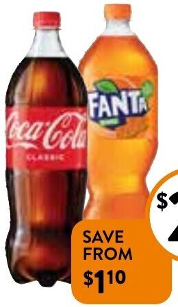 Foodworks Coca-Cola Soft Drink 1.25L offer